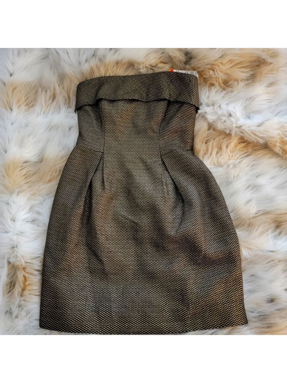 Shoshanna Black Gold Dress